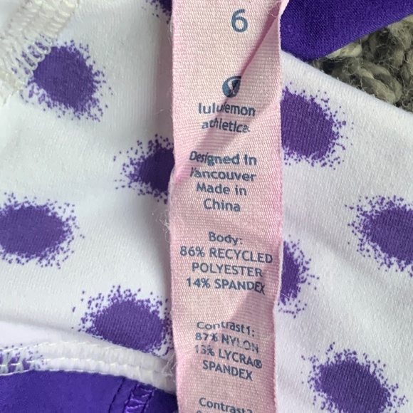 Size 4 Lululemon Presta Skirt in Bruised Berry High Noon Dot White - Picture 13 of 13